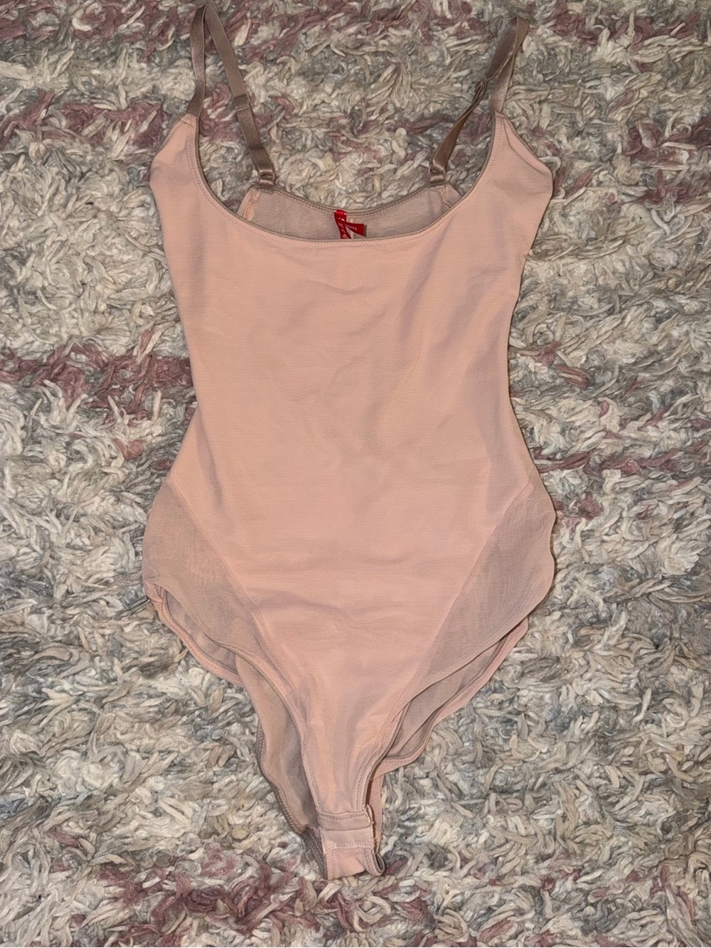 Spanx mesh bodysuit L